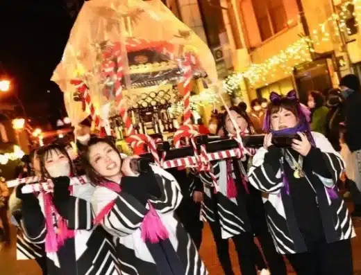 Hida Kamioka Hatsu Kompira Yoi Festival 2027 – Hida, Japan