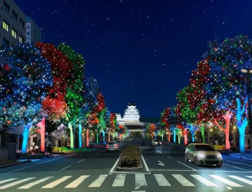 Himeji Otemae Street Illumination 2026-2027 – Himeji, Japan
