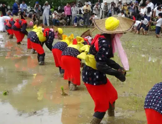 Arao Rice Planting Festival, Kumamoto, Japan