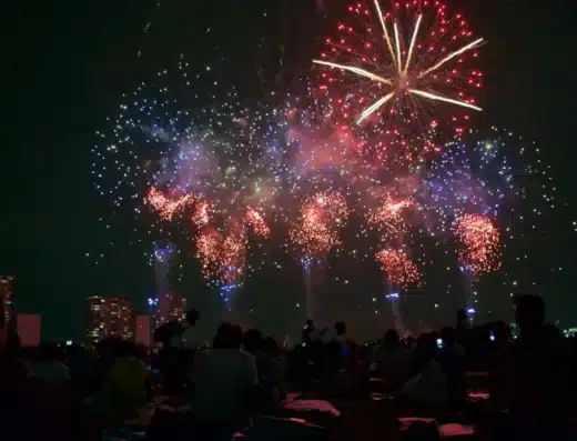 Ota Fireworks Festival by Tama River